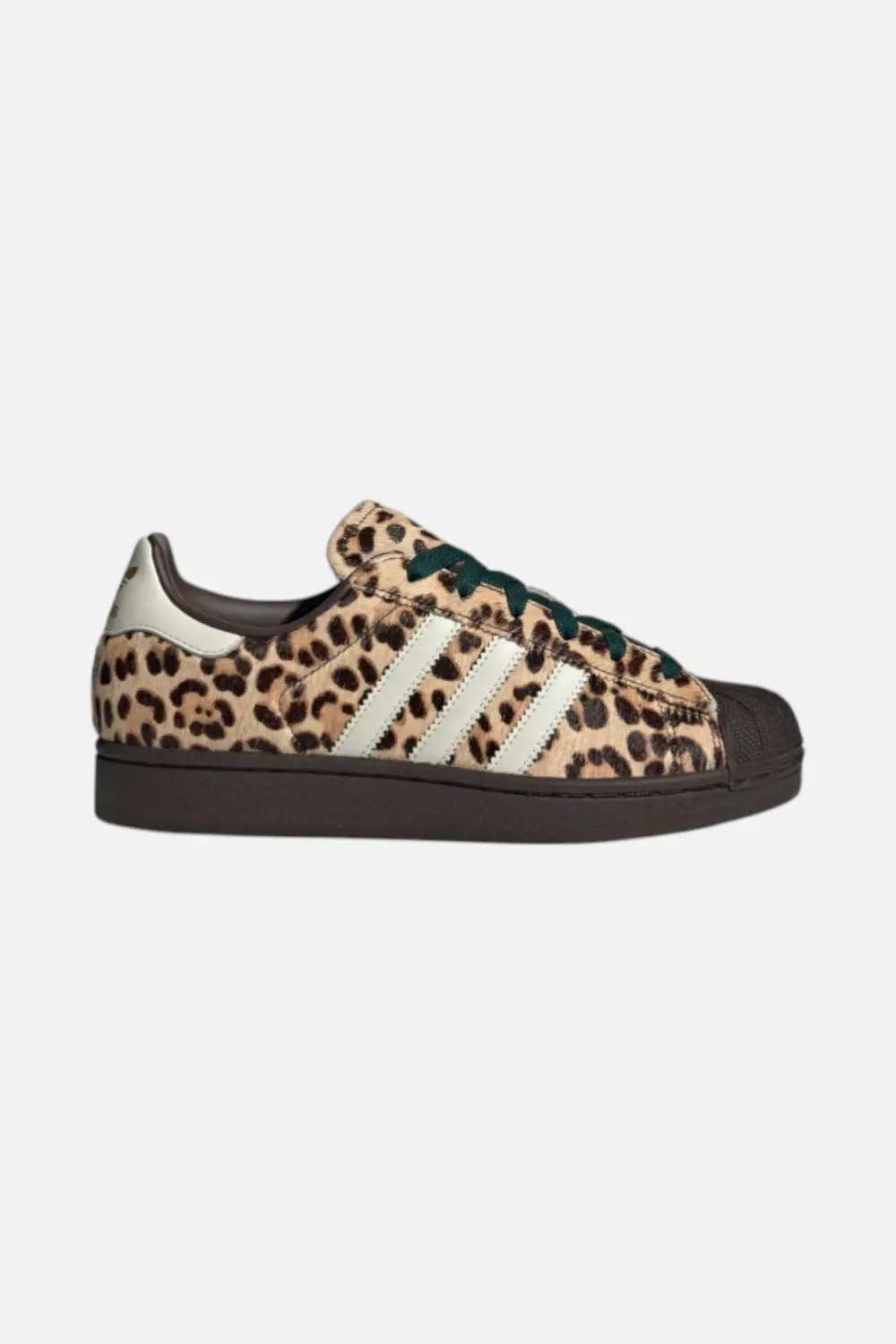 Adidas Women's Superstar Ii Shoes In Dark Brown, Ivory, & Gold Metallic 1