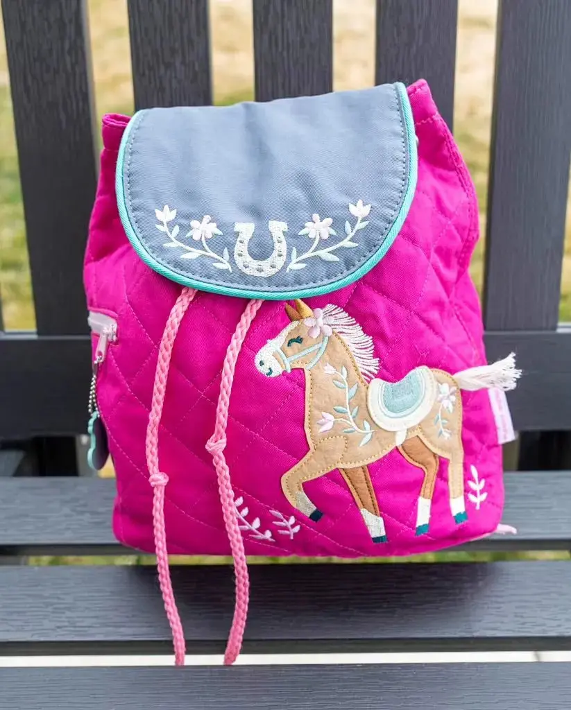 Suzie Pony Quilted Backpack 1