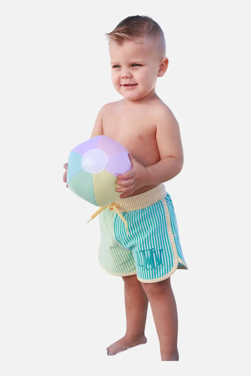 Caden Lane Multi Color Seersucker Trunks 1