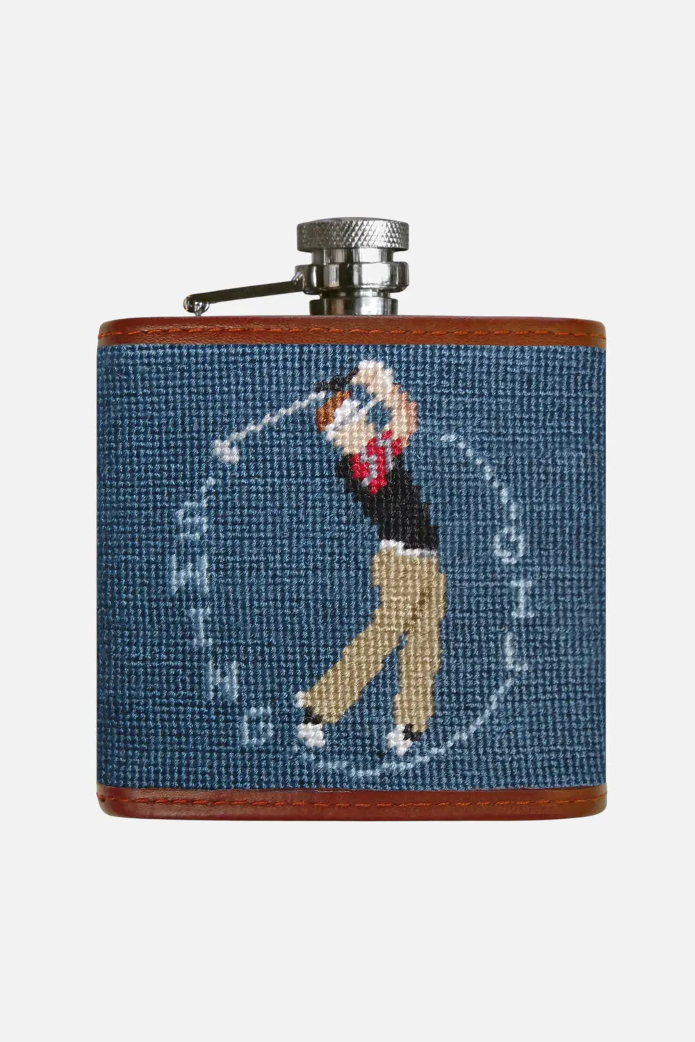 Smathers & Bransson Swing Oil Flask In Slate 1