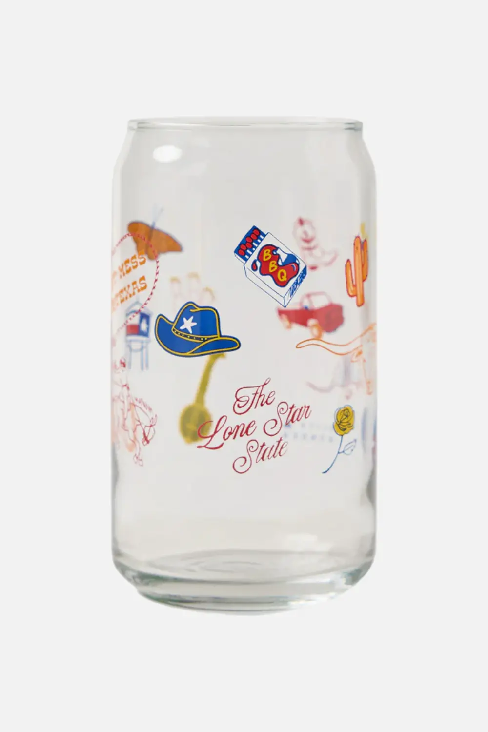 Texas Icons Can Glass 1