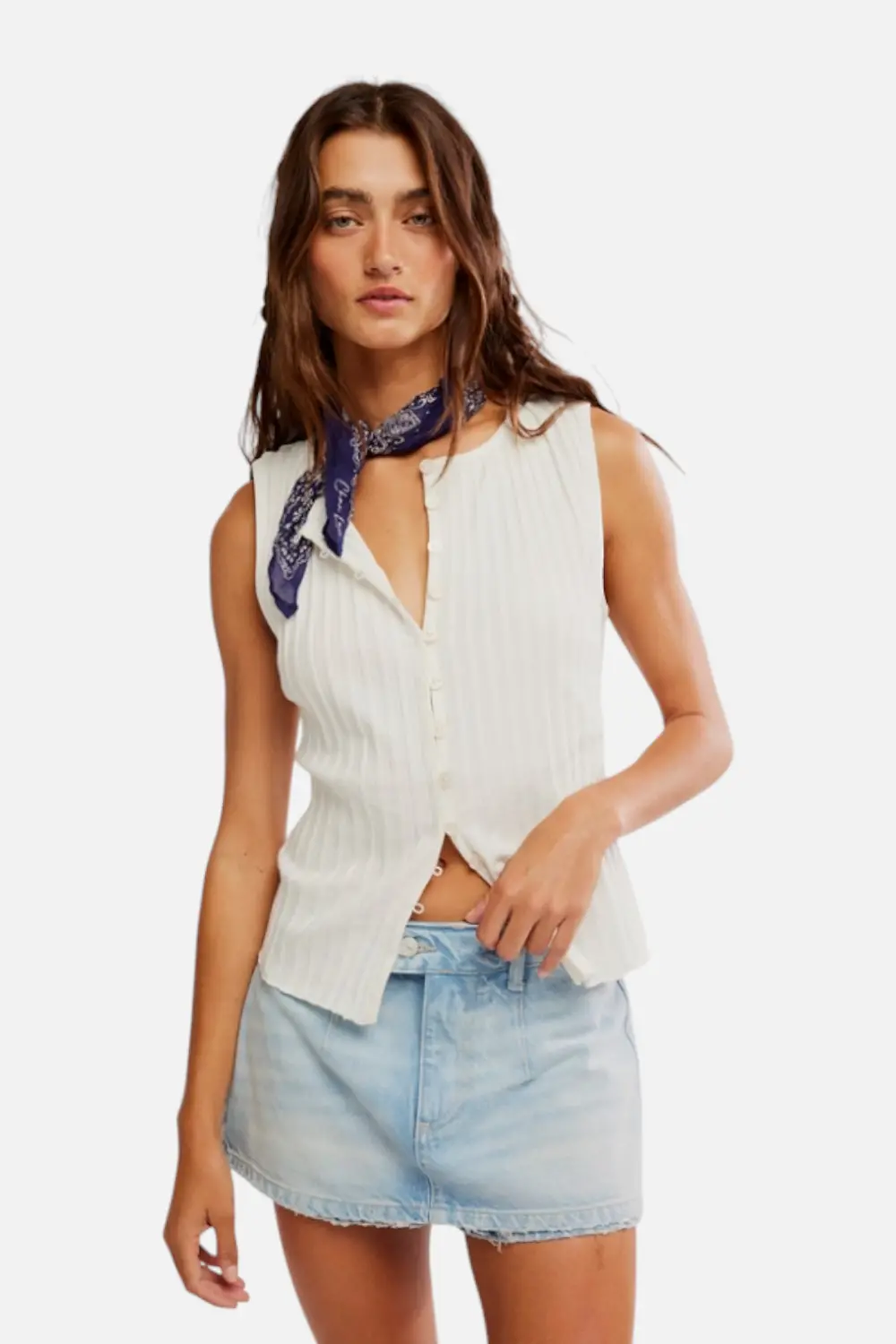 Free People Tilly Vest In Ivory 1