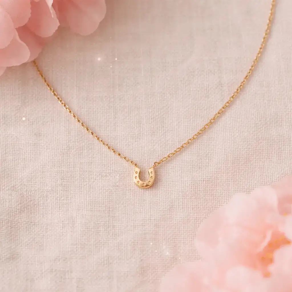 Tiny Horseshoe Necklace 1