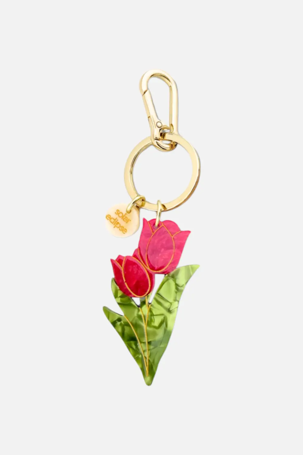 Solar Eclipse Tulips Red Keychain 1