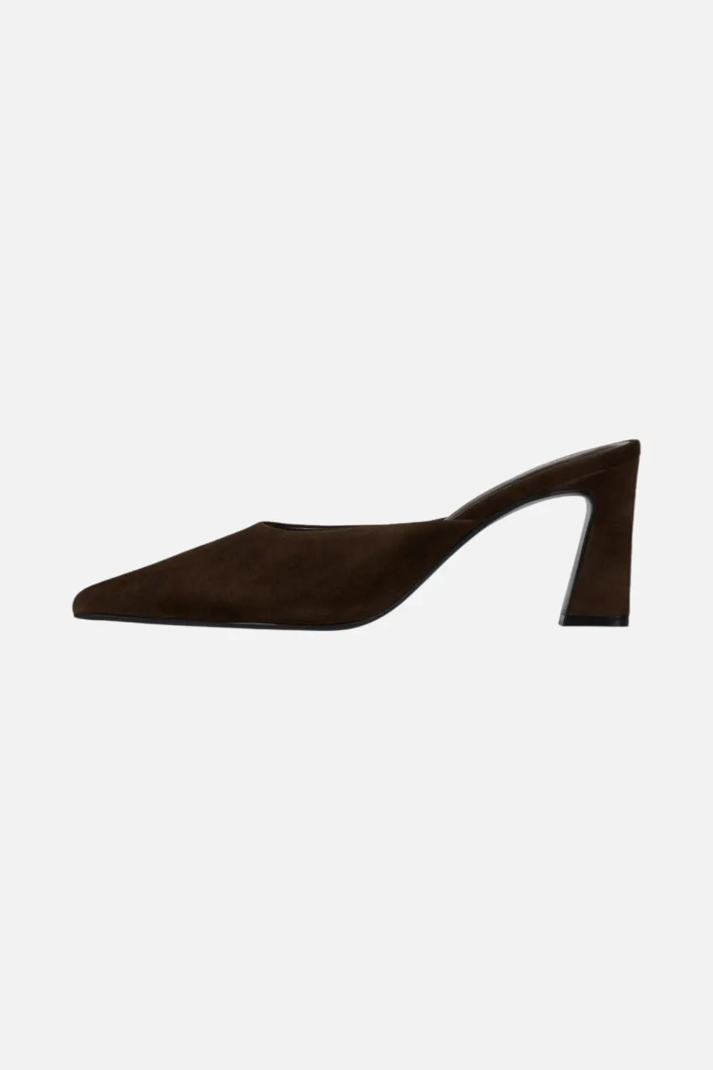 Jeffrey Campbell Women's Unamused Heeled Mule In Brown Suede 1