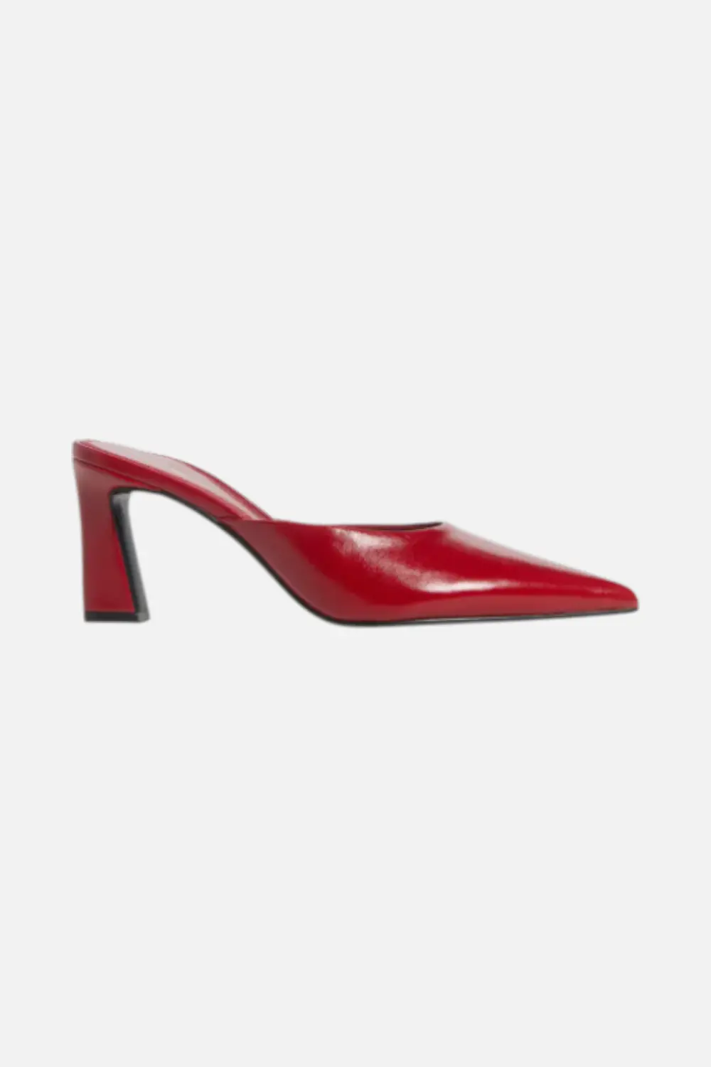 Jeffrey Campbell Women's Unamused Pointed Toe Mule In Cherry Red 1