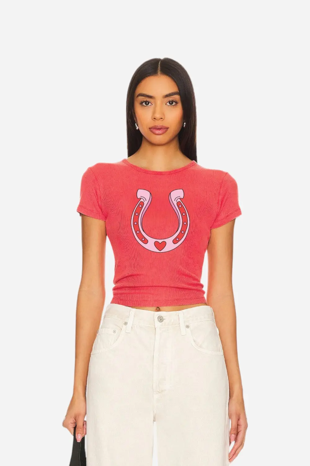 Laundry Room Lucky Love Baby Tee In Red 1