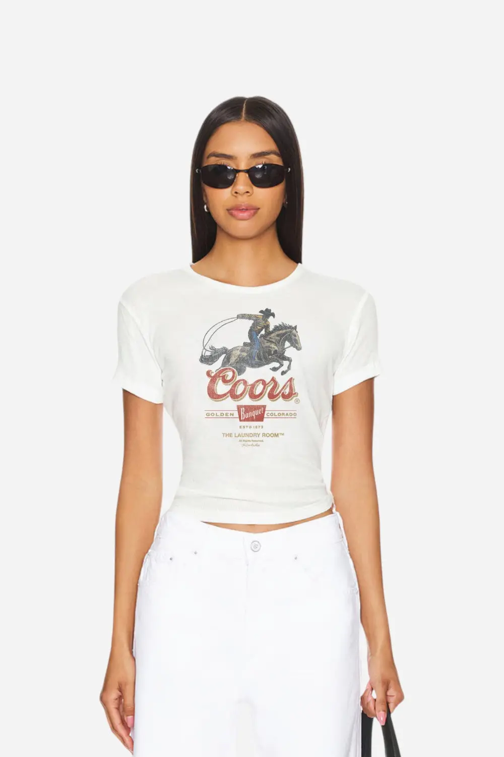 Laundry Room Coors Roper Baby Tee In White 1