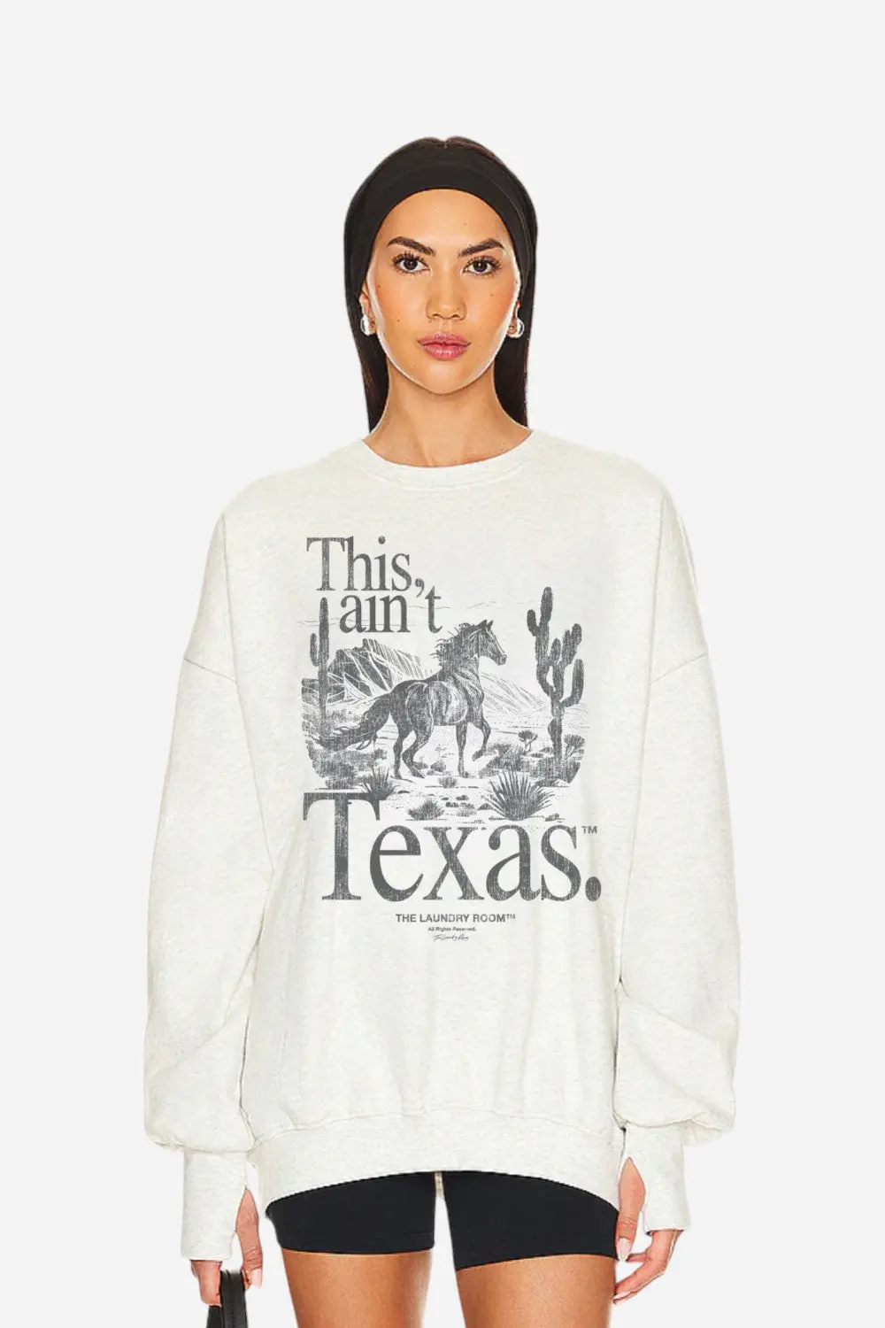 Laundry Room This Ain't Texas Stallion - Jump Jumper In Heather Pebble 1