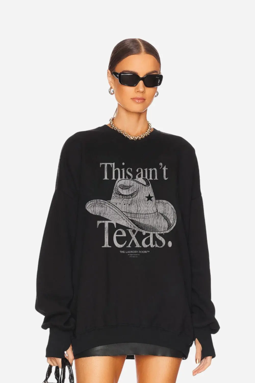 Laundry Room This Ain't Texas - Jump Jumper In Black 1