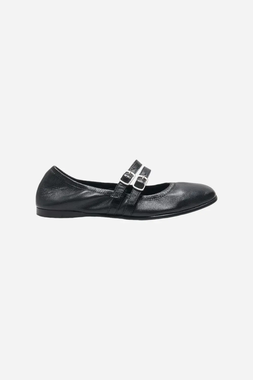 Free People Gemini Ballet Flat Black 1