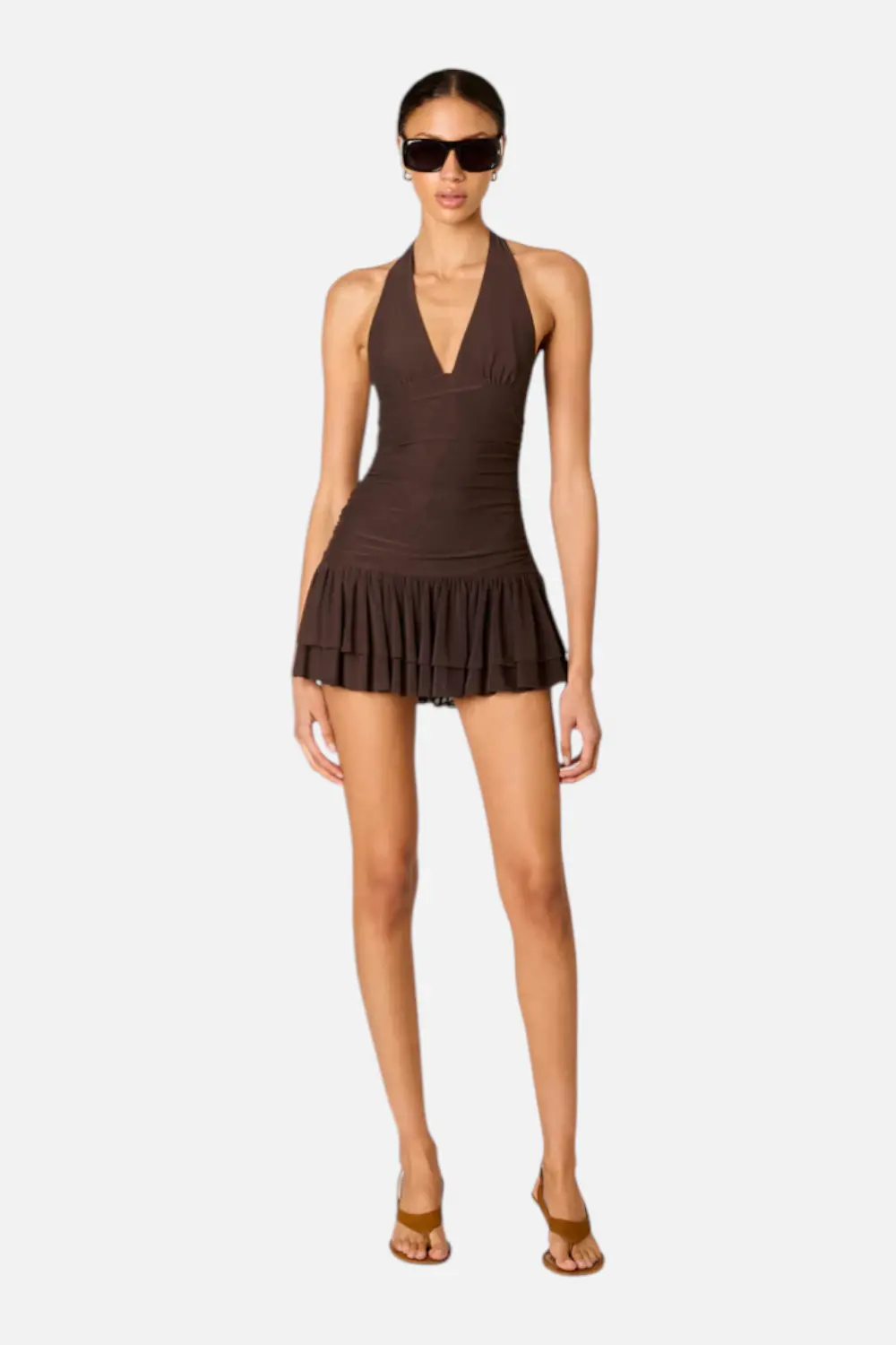 Nia Women's Vermont Dress In Coffee 1