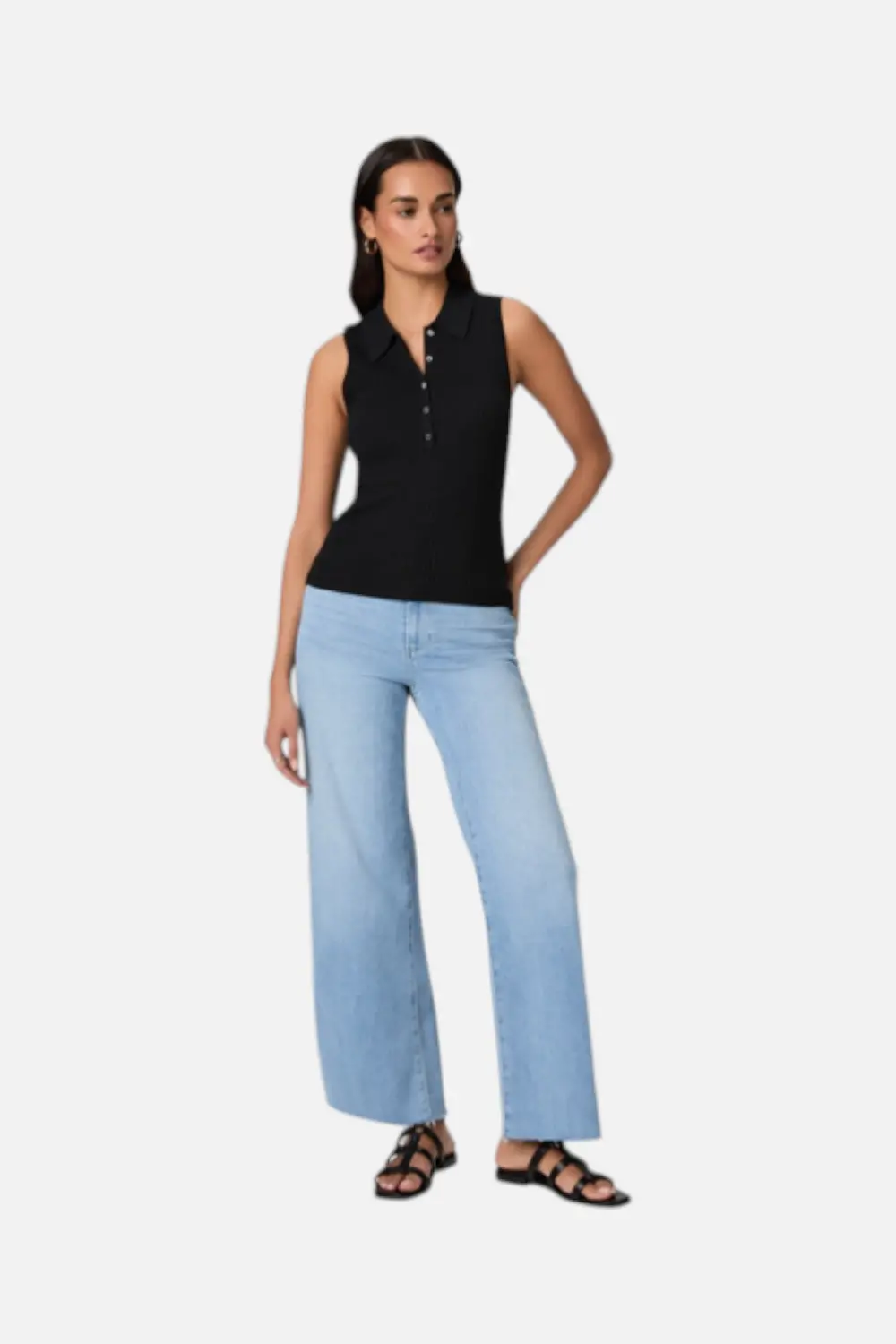 Paige Women's Vesta Top In Black 1