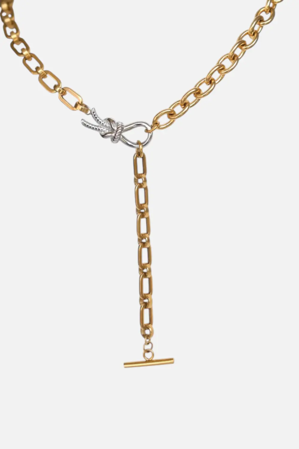 Farrah B Vice Necklace In Mixed Metals 1