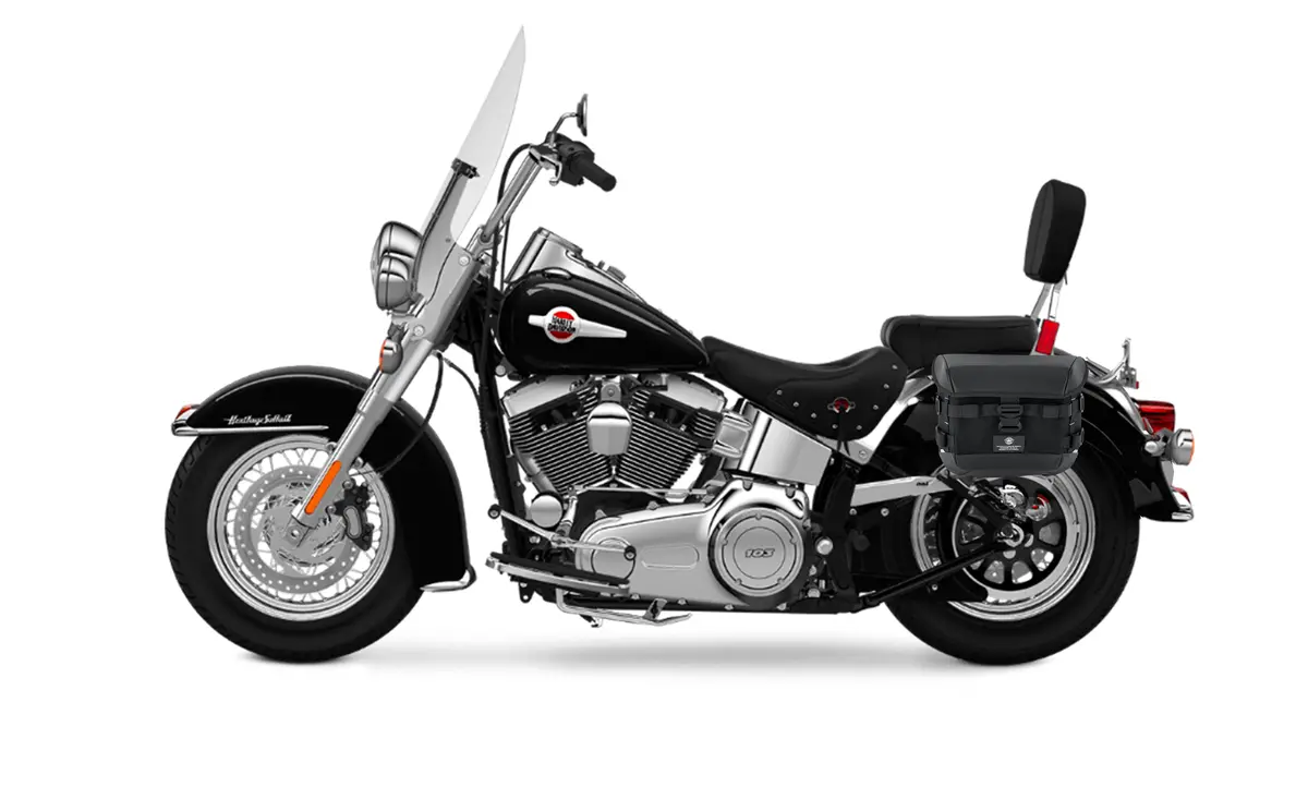10L - Incognito Quick Mount Small Solo Saddlebag (Left Only) For Heritage Classic Flstc/I 2