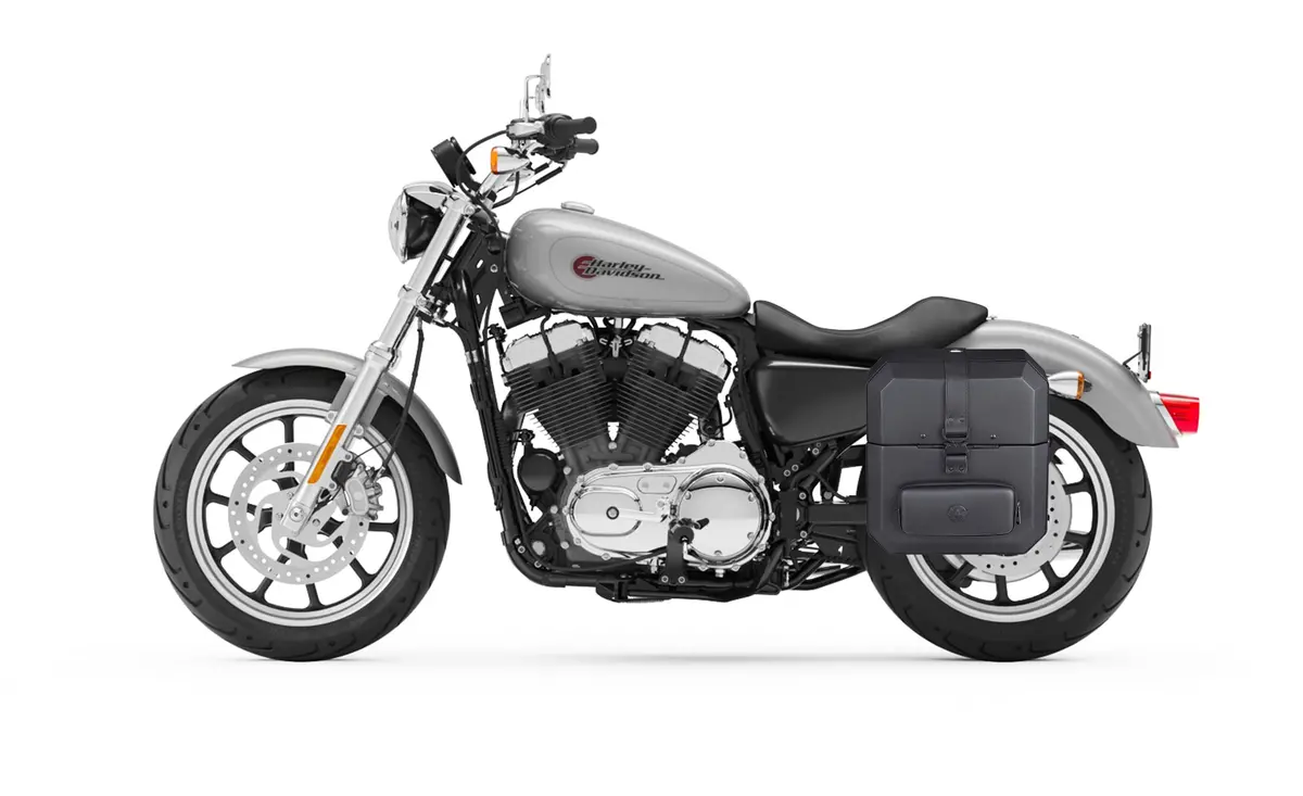15L - Outlaw Quick Mount Medium Harley Sportster Superlow Xl883l Hard Solo Saddlebag (Left Only) 2