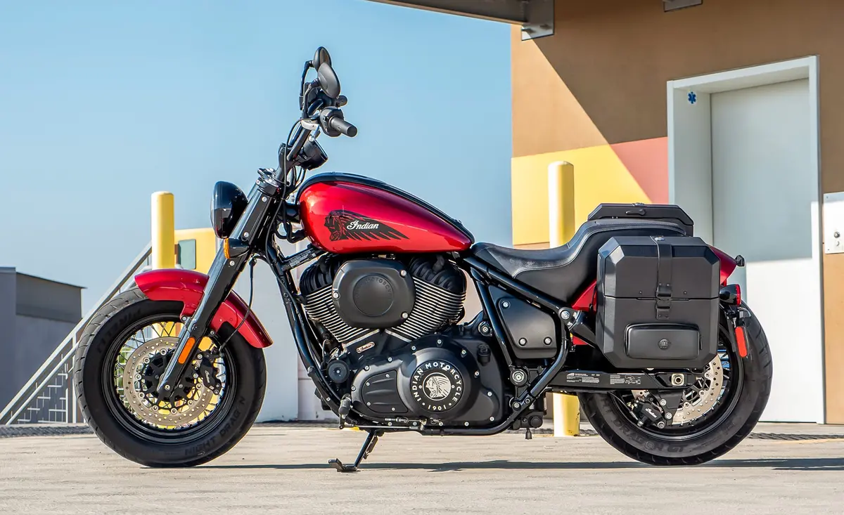 15L - Outlaw Quick Mount Medium Indian Chief Dark Horse Hard Solo Saddlebag (Left Only) 2