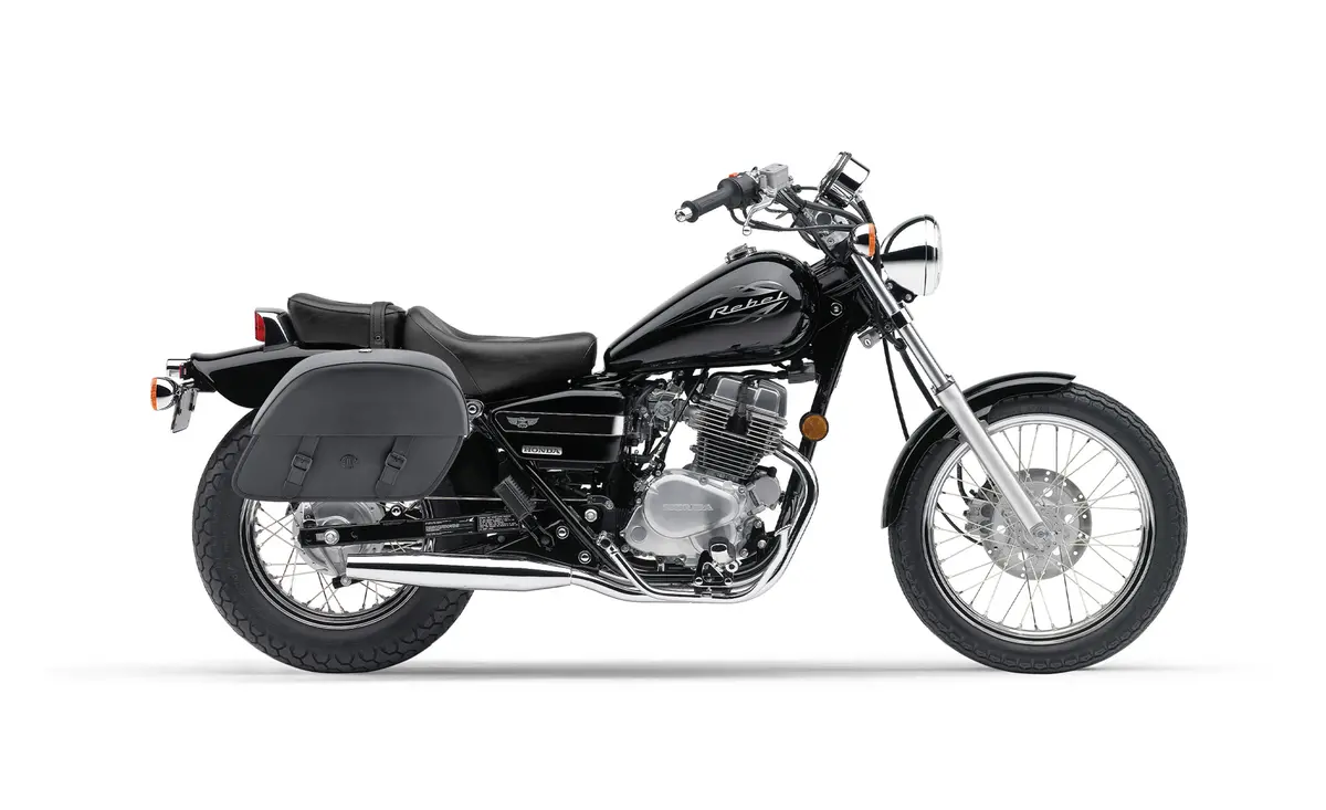 32L - Baelor Large Hard Mount Shock Cutout Honda Rebel 250 Cmx250c Saddlebags 2