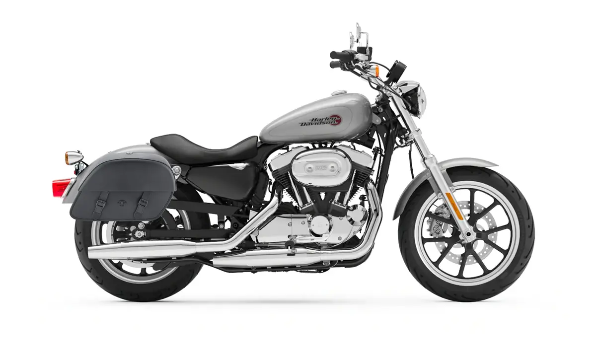32L - Baelor Large Hard Mount Shock Cutout Saddlebags For Harley Sportster Super Low Xl883l 2