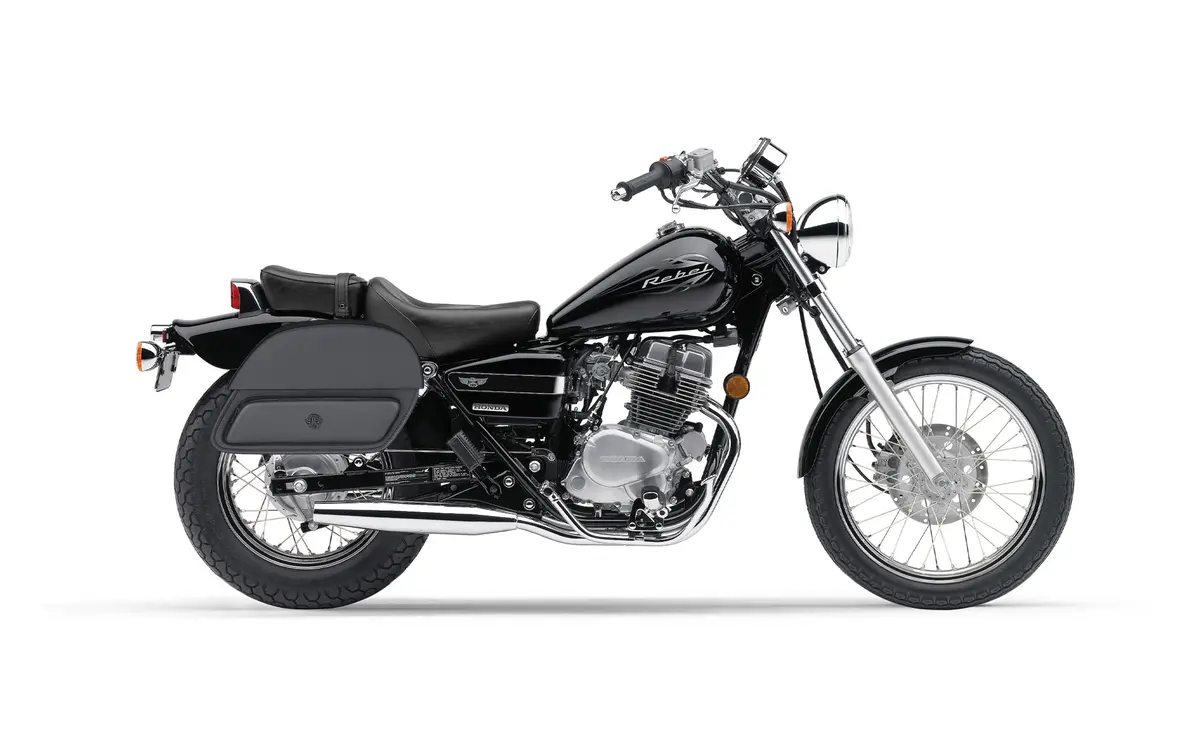 32L - Pantheon Large Hard Mount Shock Cutout Honda Rebel 250 Cmx250c Saddlebags 2