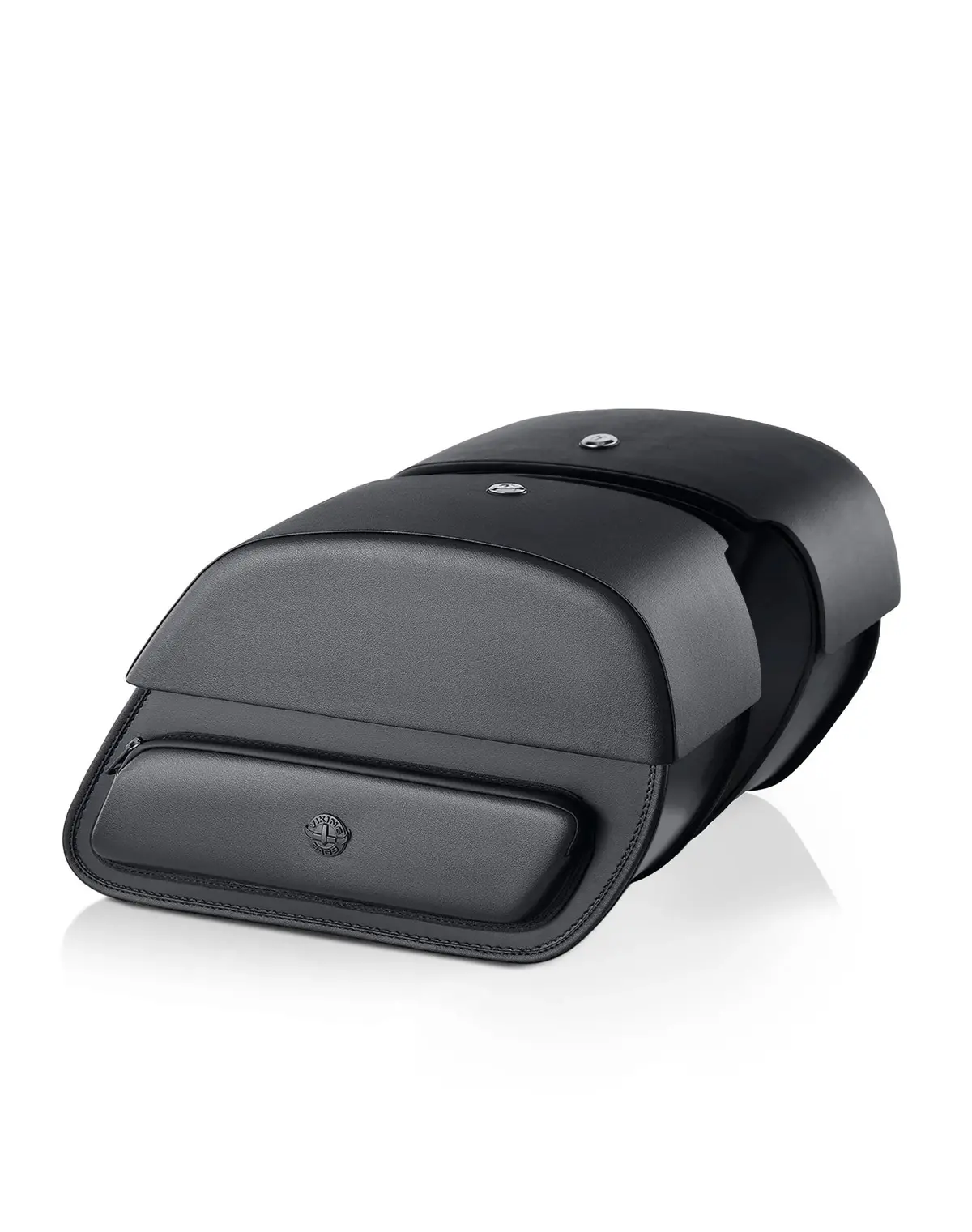 32L - Pantheon Large Hard Mount Shock Cutout Saddlebags For Harley Dyna Super Glide Custom Fxdc/I 1