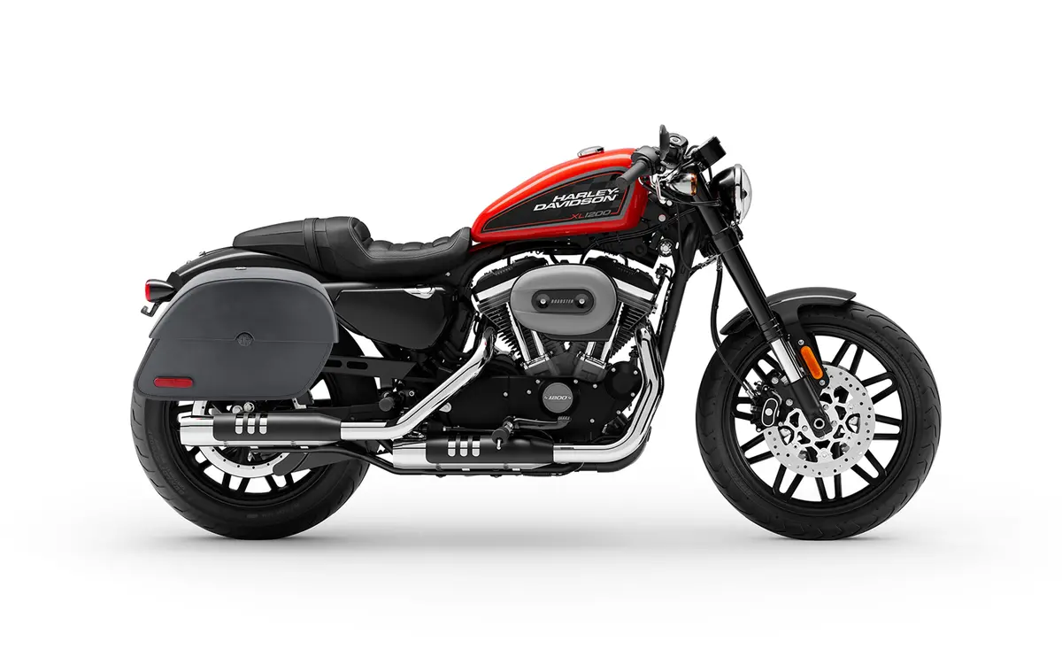 32L - Panzer Large Hard Mount Shock Cutout Saddlebags For Harley Sportster 1200 Roadster Xl1200cx 2