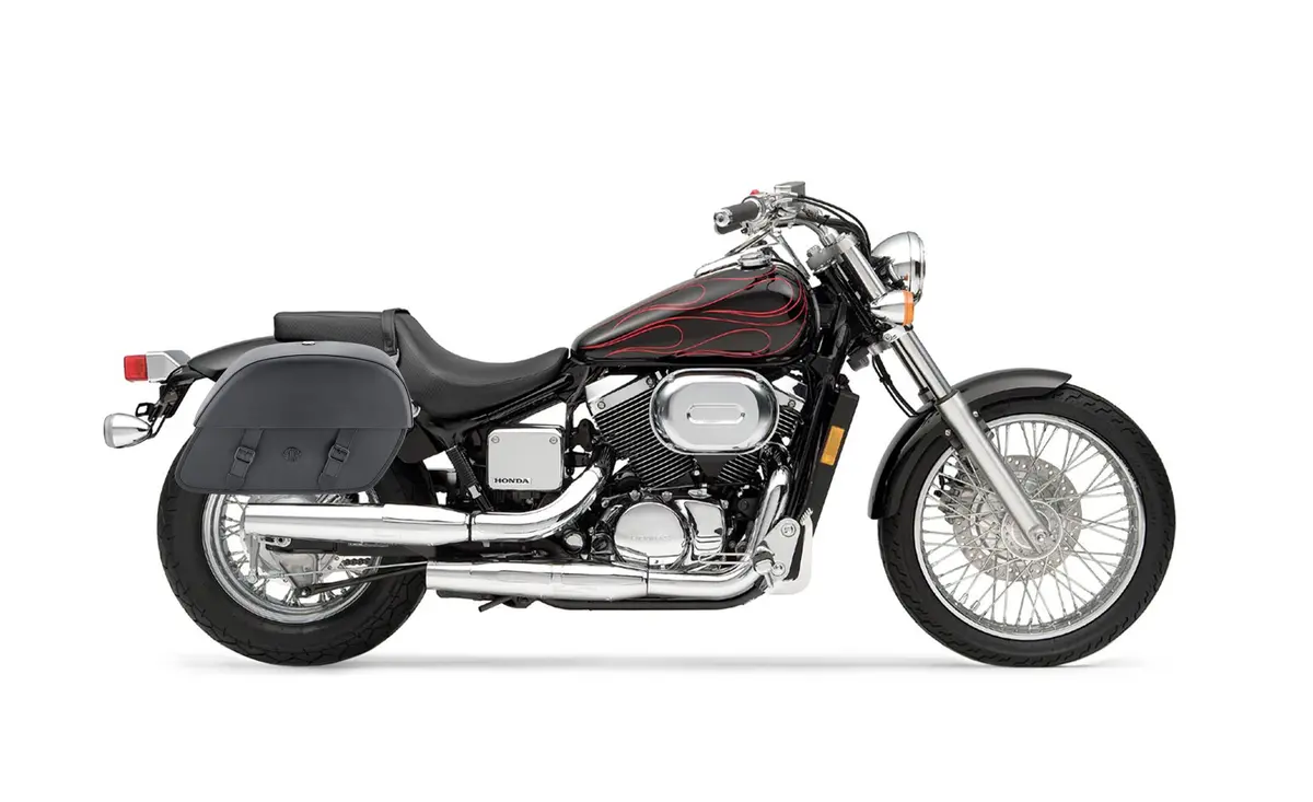 32L - Baelor Large Hard Mount Shock Cutout Honda Shadow 750 Spirit Dc Saddlebags 2