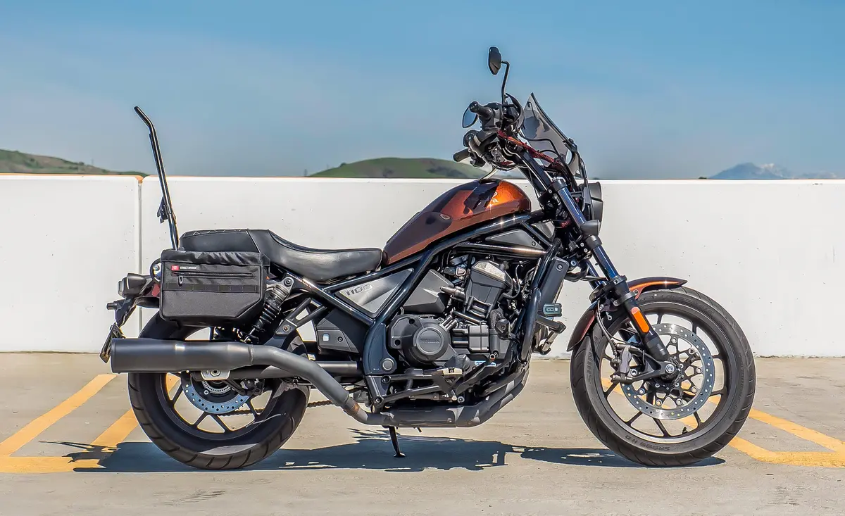 18L - Patriot Medium Honda Rebel 1100 Motorcycle Throw Over Saddlebags 2