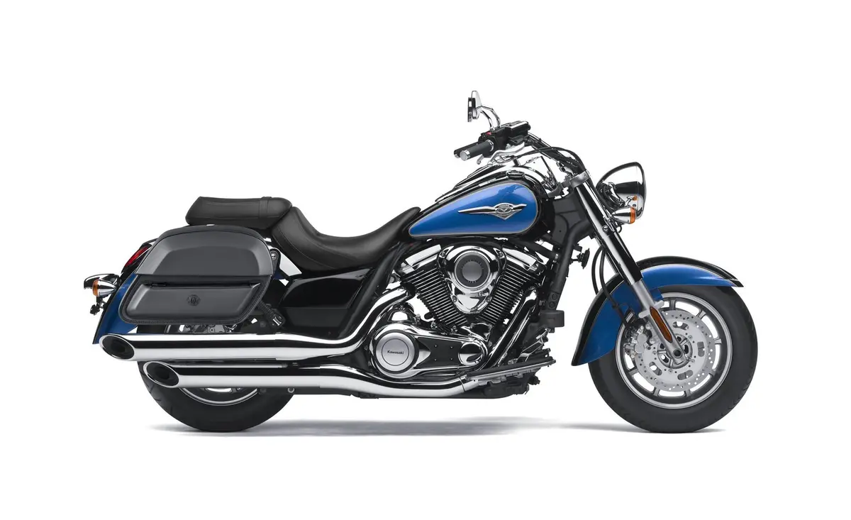 28L - Pantheon Medium Hard Mount Kawasaki Vulcan 1700 Classic Vn1700 Leather Motorcycle Saddlebags 2