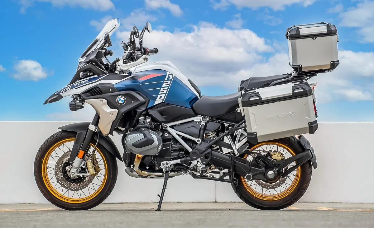 38L - Apex Xl Bmw R 1250 Gs Aluminum Top Case Silver 2