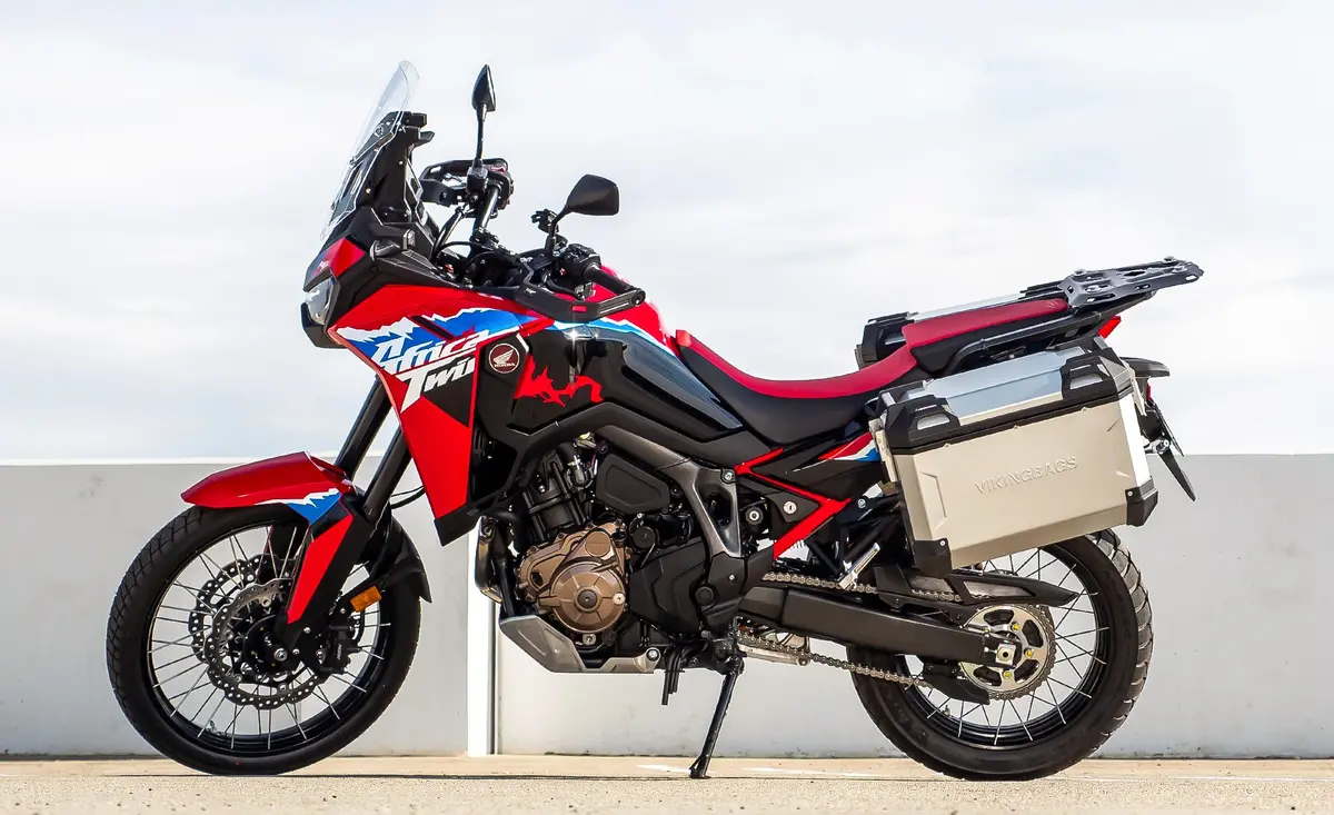 45L - Apex Xl Honda Crf1100l Africa Twin Adv Sports Es Aluminum Side Cases Silver 2