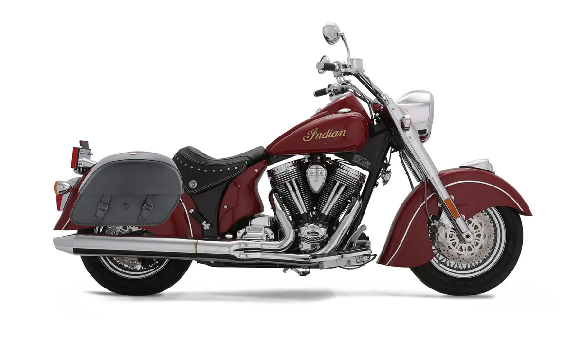 28L - Baelor Medium Hard Mount Indian Chief Deluxe Motorcycle Saddlebags 2