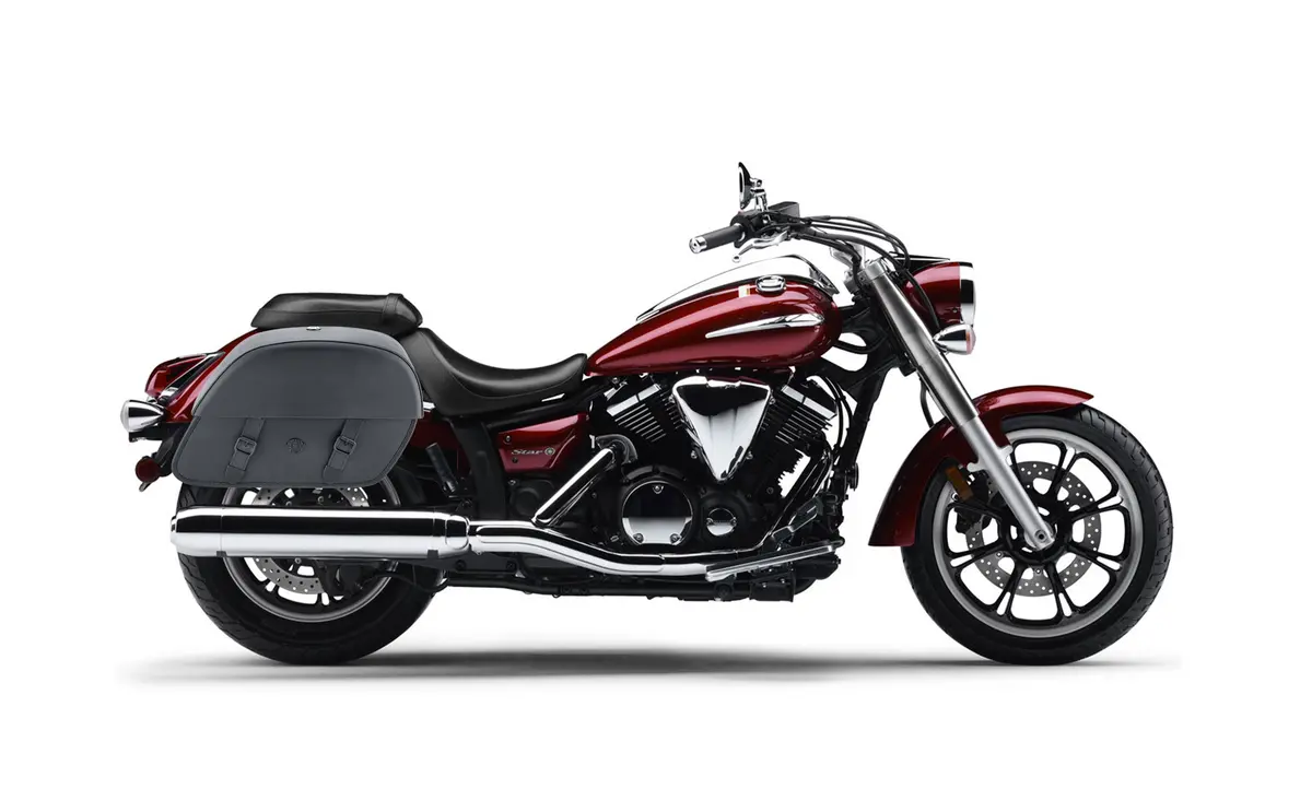 28L - Baelor Medium Hard Mount Yamaha V Star 950 Motorcycle Saddlebags 2