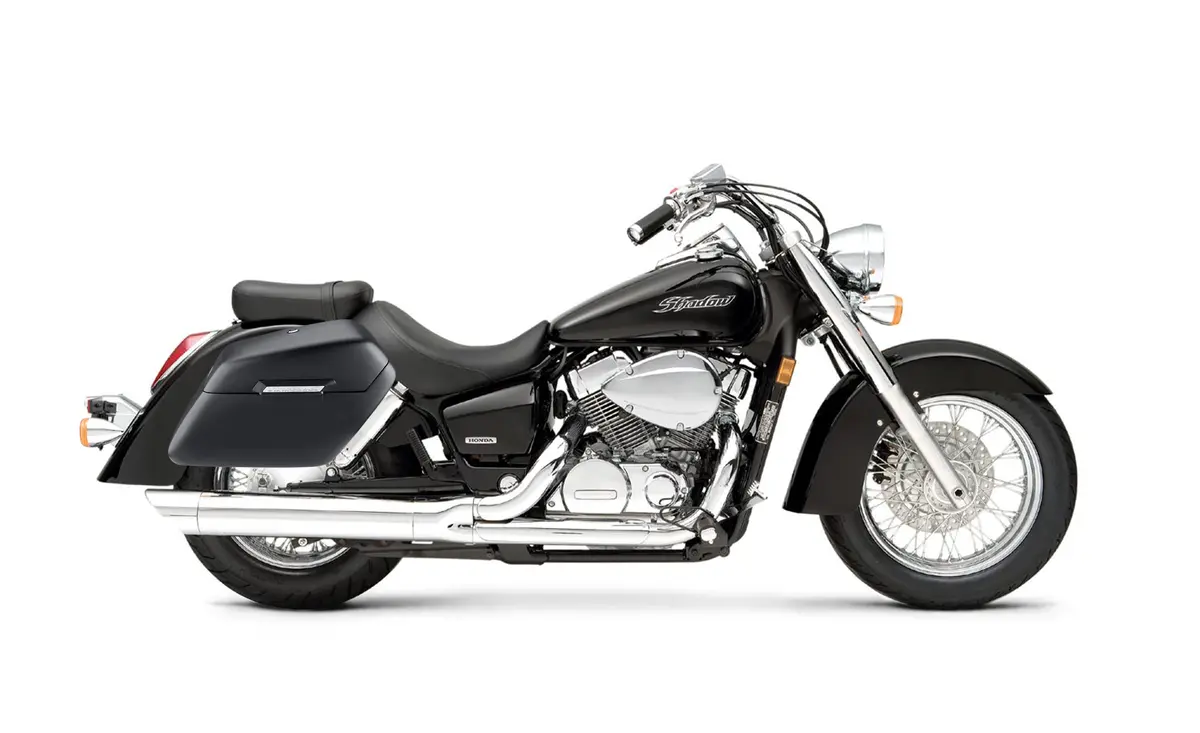38L - Baldur Xl Shock Cut-Out Honda Shadow 750 Aero Matte Hard Saddlebags 2