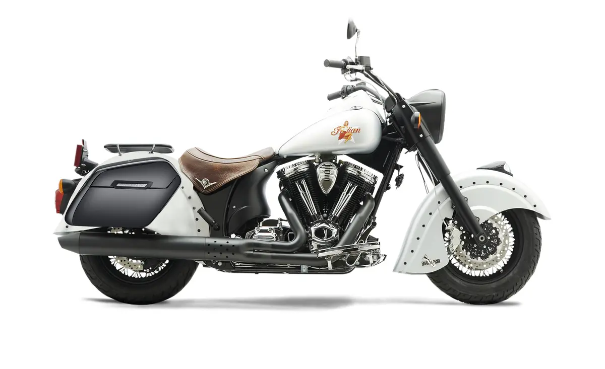 42L - Baldur Extra Large Indian Chief Bomber Painted Motorcycle Hard Saddlebags 2