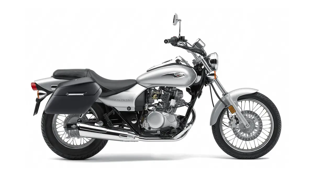 38L - Baldur Xl Shock Cut-Out Kawasaki Eliminator 125 Bn125 Matte Hard Saddlebags 2