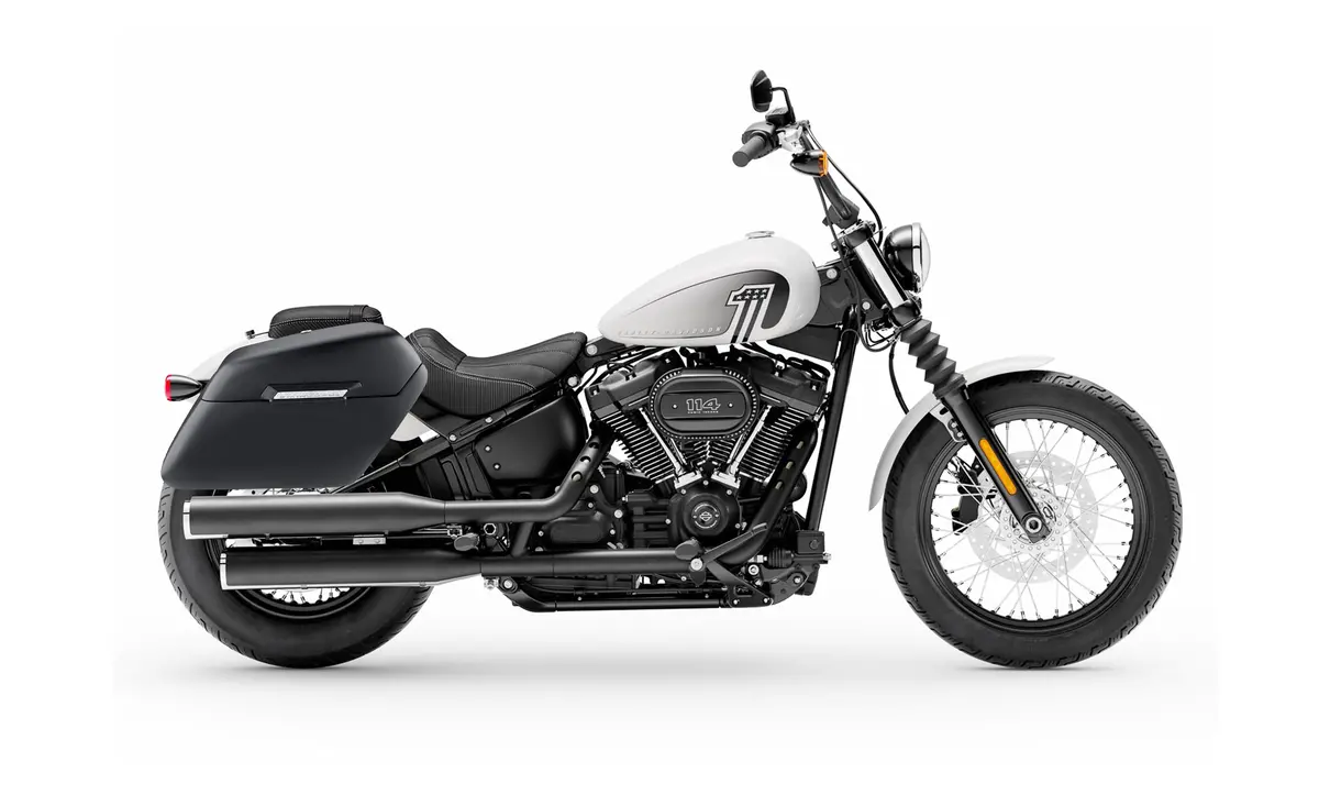 42L - Baldur Extra Large Matte Motorcycle Hard Saddlebags For Harley Softail Street Bob Fxbb/S 2