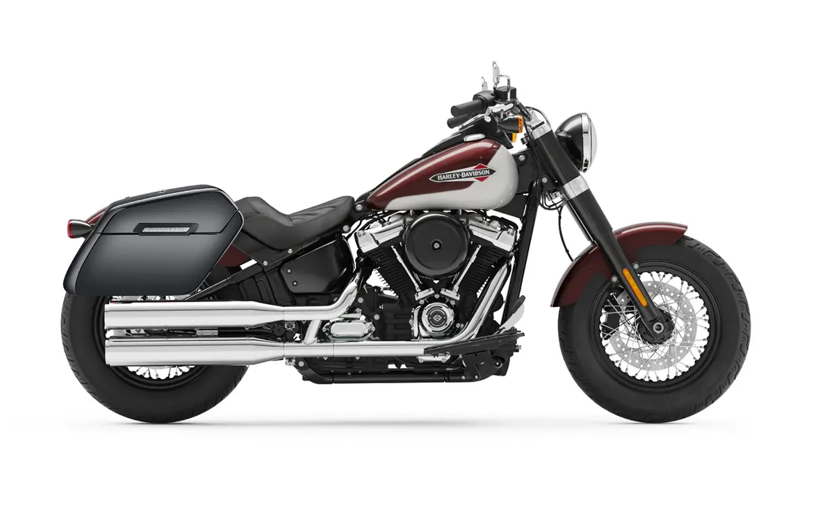 42L - Baldur Extra Large Painted Hard Saddlebags For Harley Softail Slim Flsl 2