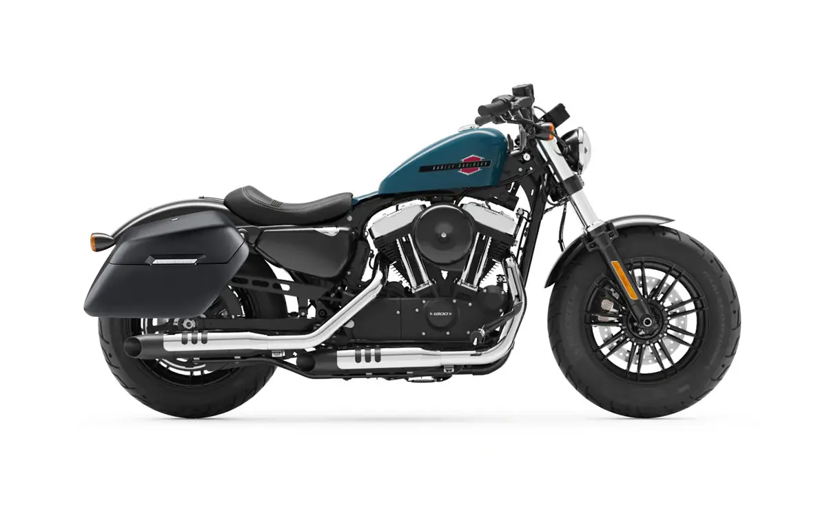 38L - Baldur Xl Shock Cut-Out Harley Sportster 48 Xl1200x Matte Hard Saddlebags 2