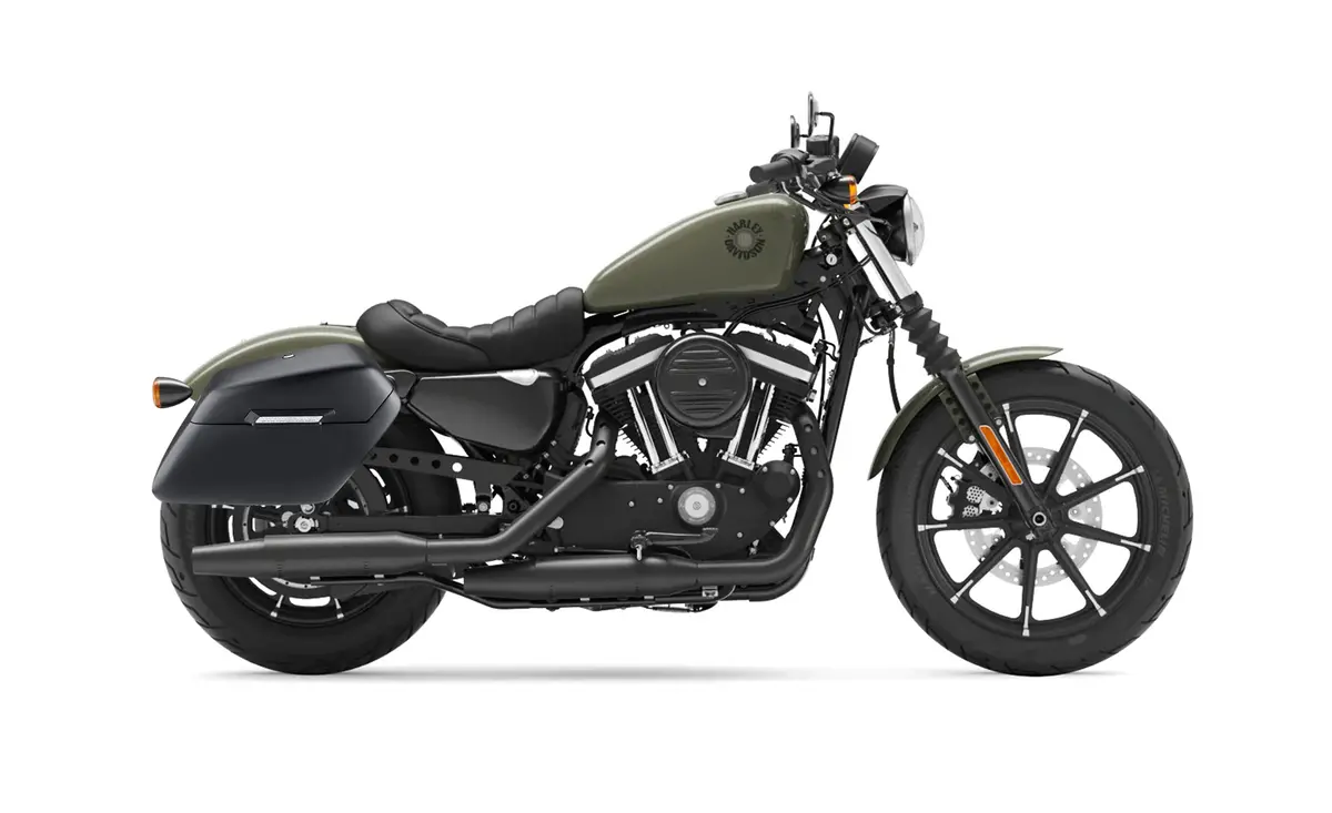 38L - Baldur Xl Shock Cut-Out Harley Sportster 883 Iron Xl883n Matte Hard Saddlebags 2
