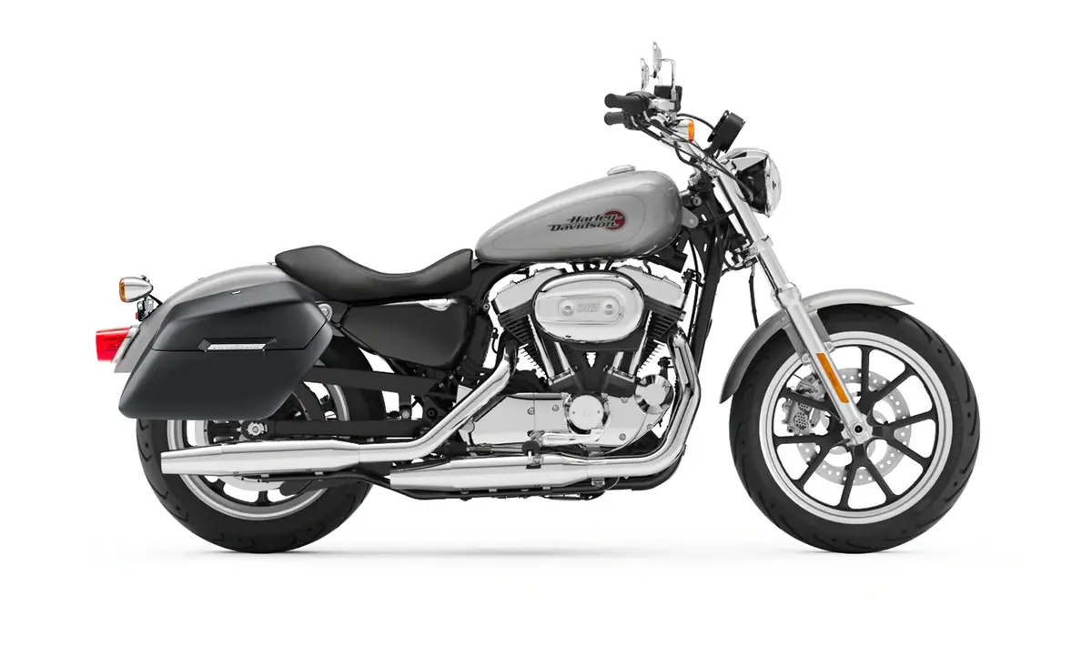 38L - Baldur Xl Shock Cut-Out Harley Sportster Super Low Xl883l Matte Hard Saddlebags 2