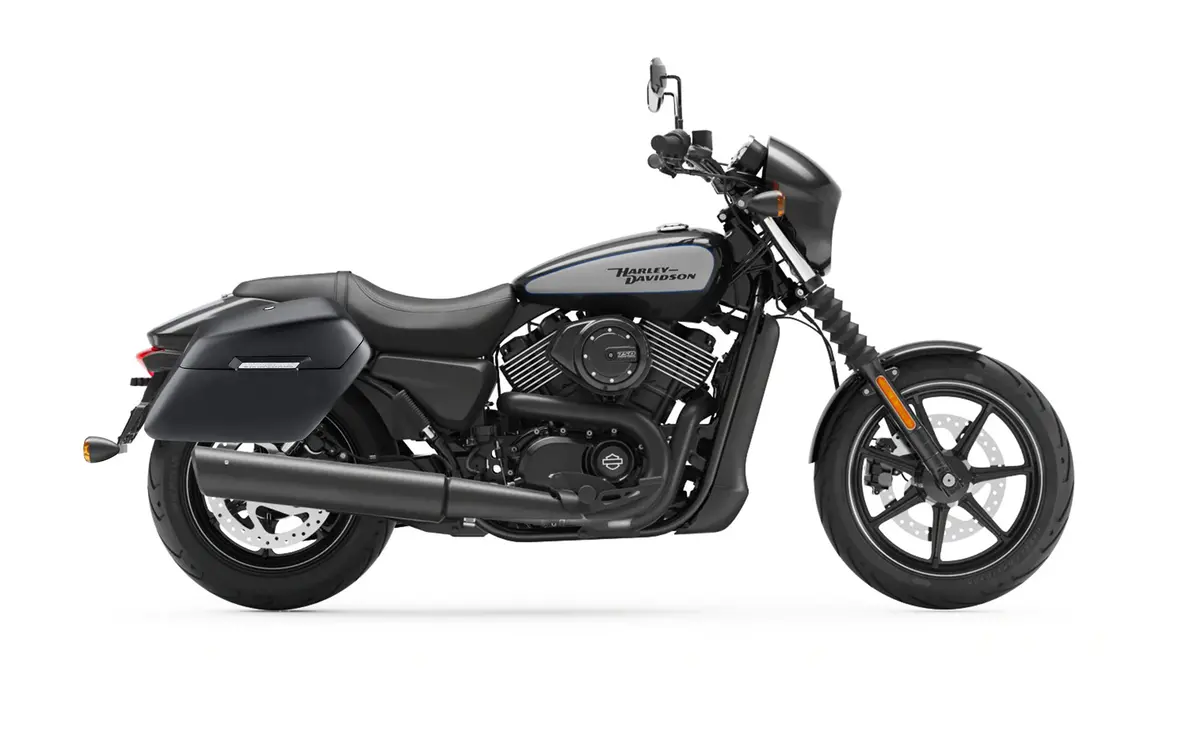 38L - Baldur Xl Shock Cut-Out Harley Street 750 Matte Hard Saddlebags 2