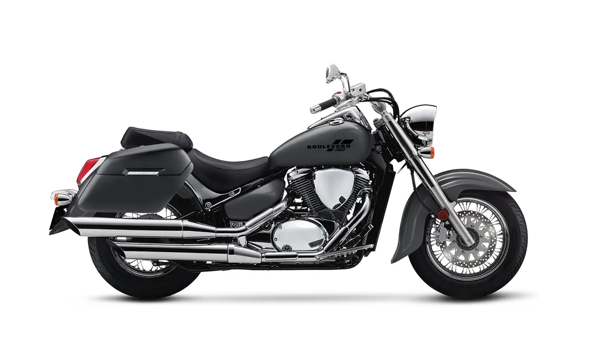 42L - Baldur Extra Large Suzuki Boulevard C50 Vl800 Matte Motorcycle Hard Saddlebags 2