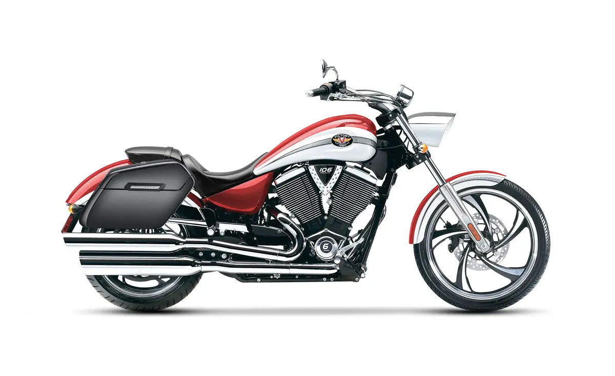 42L - Baldur Extra Large Victory Vegas Painted Motorcycle Hard Saddlebags 2