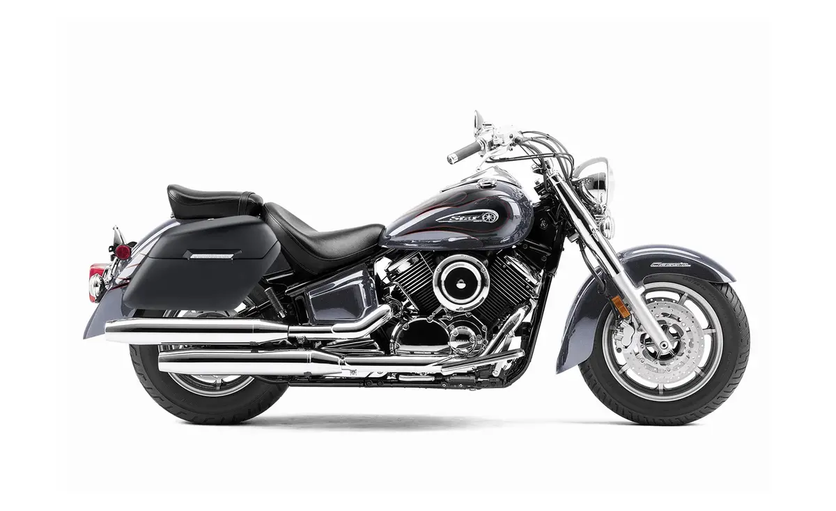 42L - Baldur Extra Large Yamaha V Star 1100 Classic Xvs11a Matte Motorcycle Hard Saddlebags 2