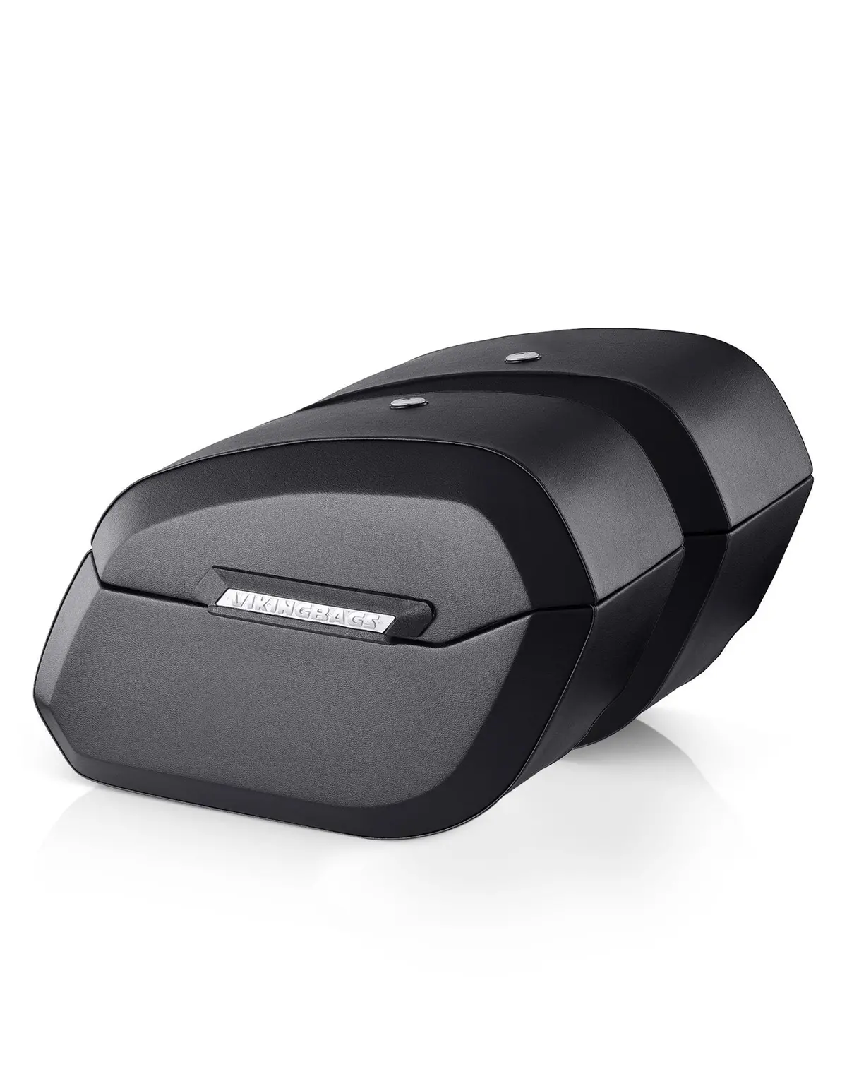 32L - Darkin Large Quick Mount Leather Wrapped Hard Saddlebags For Harley Softail Low Rider Fxlr 1