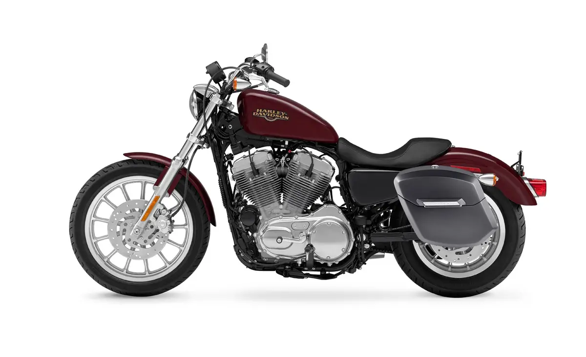 24L - Ironclad Quick-Mount Medium Harley Sportster 883 Low Xl883l Matte Hard Saddlebags 2