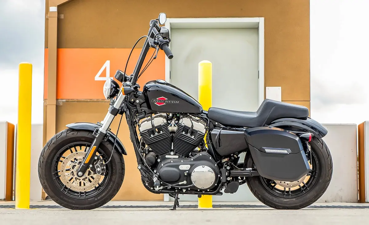 24L - Ironclad Quick-Mount Medium Harley Sportster Forty Eight 48 Xl1200x Matte Hard Saddlebags 2