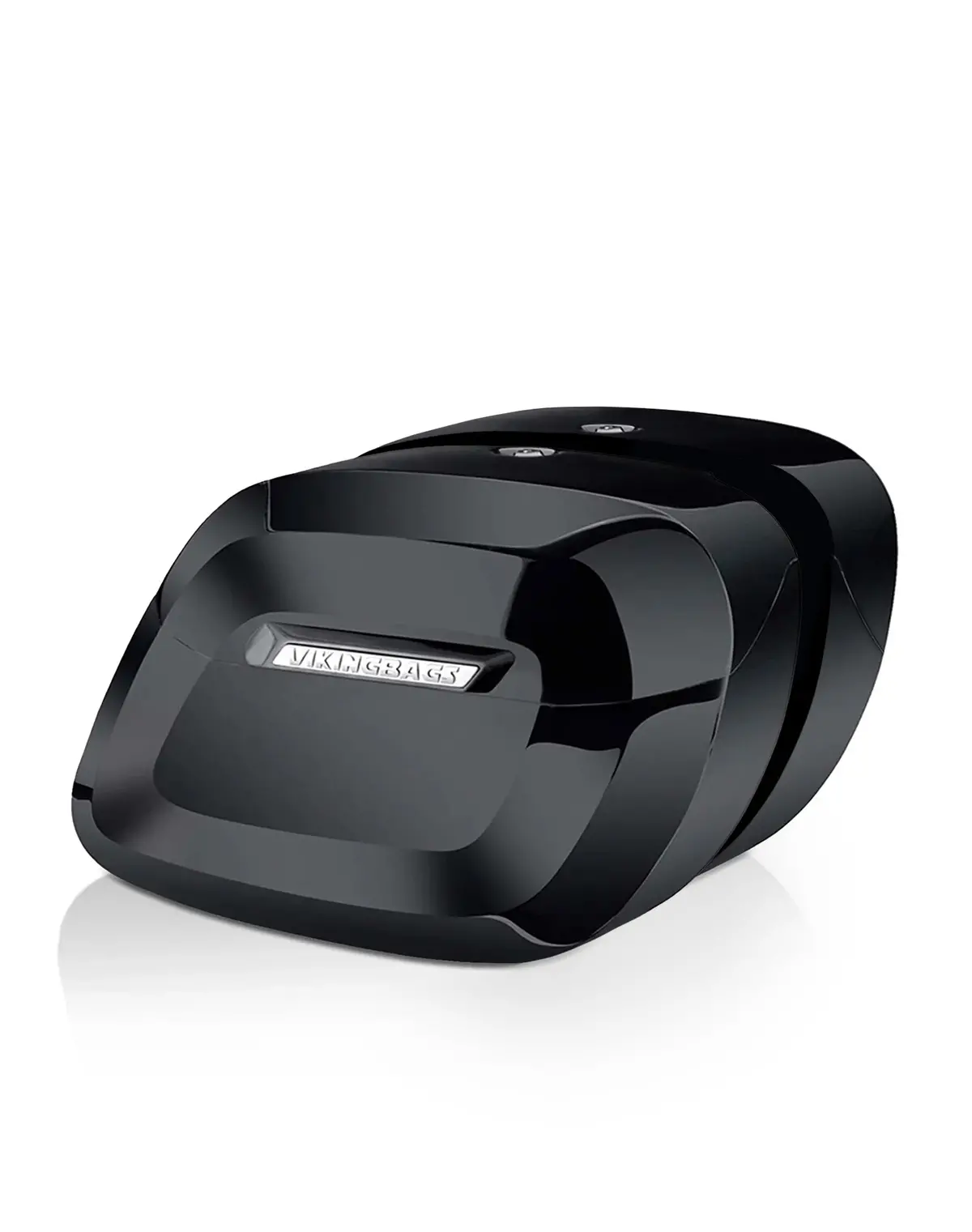 36L - Lamellar Raven Extra Large Honda Shadow 1100 Aero Shock Cut-Out Painted Motorcycle Hard Saddlebags 1