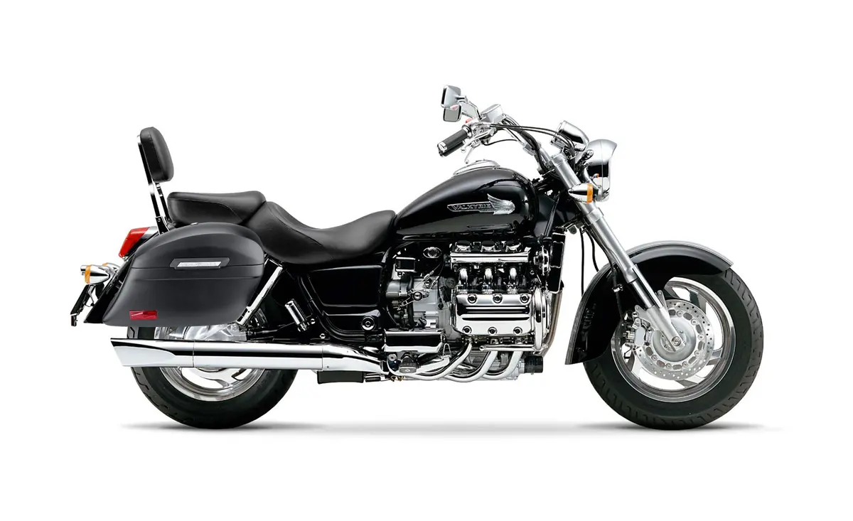 44L - Lamellar Stallion Extra Large Honda Valkyrie 1500 Standard Matte Motorcycle Hard Saddlebags 2
